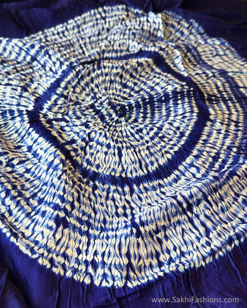 DP-X16418 Blue Shibori sari