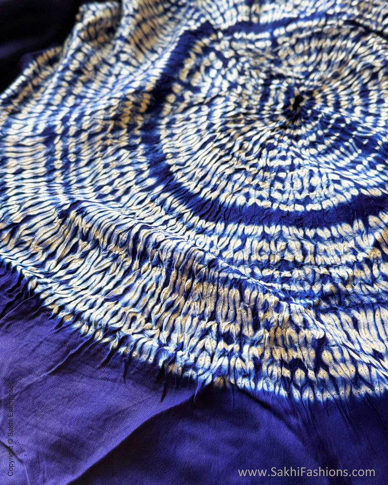 DP-X16418 Blue Shibori sari