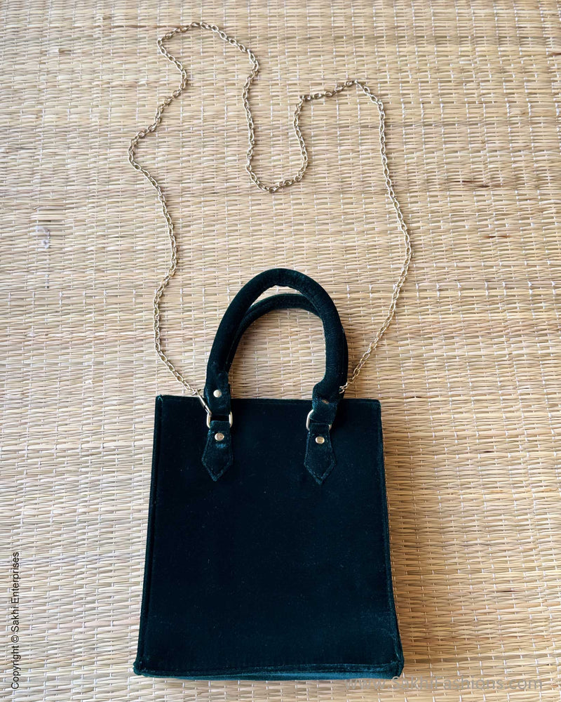AC-V16328 Green Velvet sling