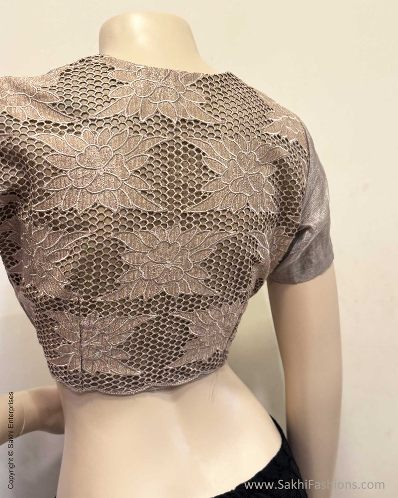 BL-Y04250 Silver CutWork Blouse