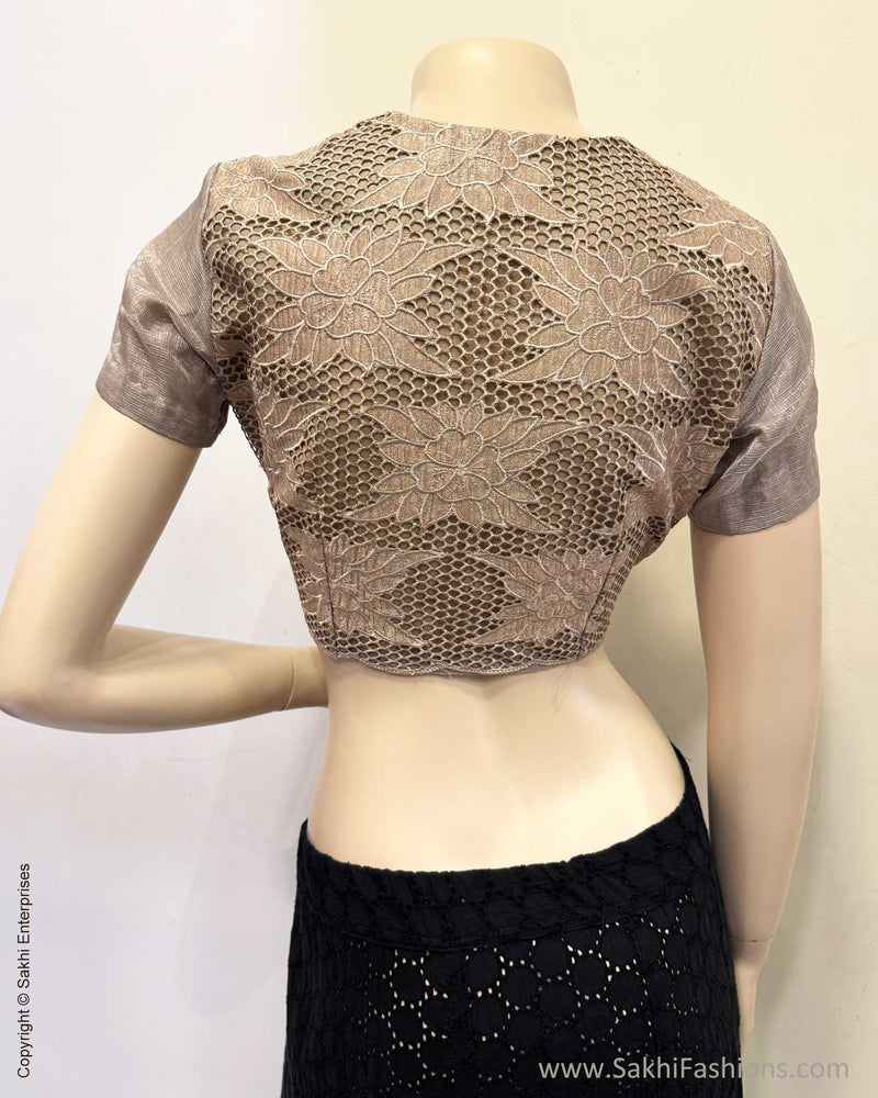 BL-Y04250 Silver CutWork Blouse