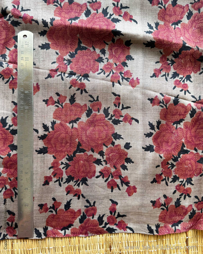 BL-Y01699 Floral Tussar Blouse