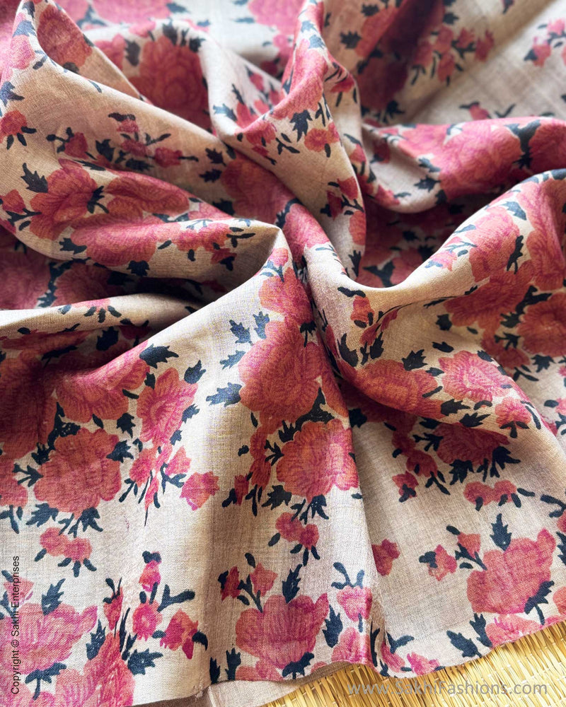 BL-Y01699 Floral Tussar Blouse