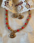AJ-Y03548 Coral Necklace set