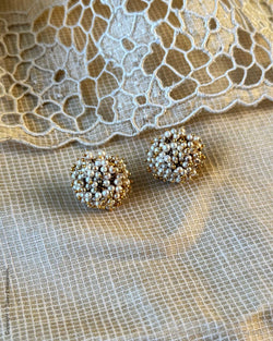 AS-Y01683 Pearl Bunch Earring
