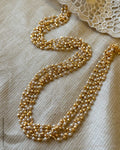 AJ-Y03710 Gold Pearls Necklace