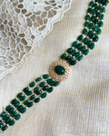 AG-Y05266 Green gold Choker