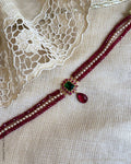 AG-Y05265 Ruby gold Choker