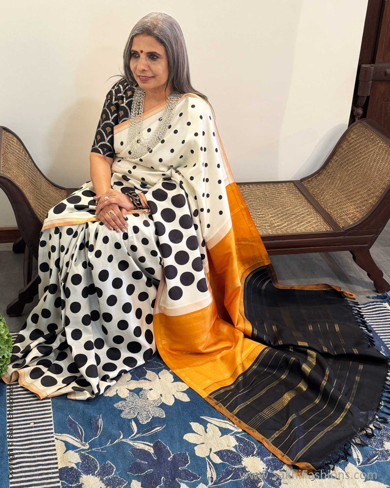 EE-X15578 Polka Dot print Kanchi