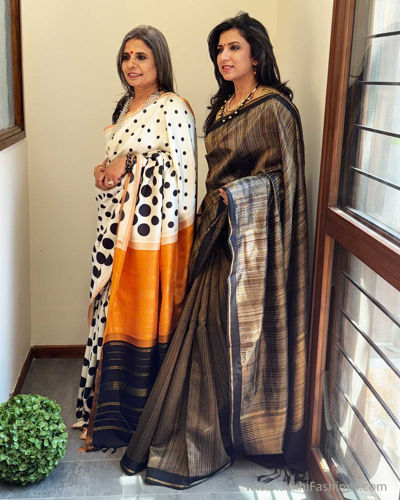 EE-X15578 Polka Dot print Kanchi