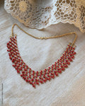 AJ-Y05256 Coral Mesh Necklace
