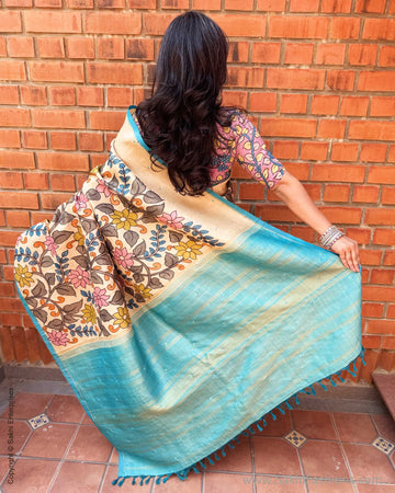 EE-X14204 Kalamkari Kanchi Silk