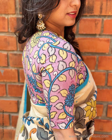 EE-X14204 Kalamkari Kanchi Silk