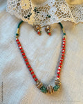 AJ-Y03550 Coral Necklace set