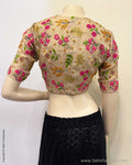 BL-Y04524 Org Embroidery Blouse