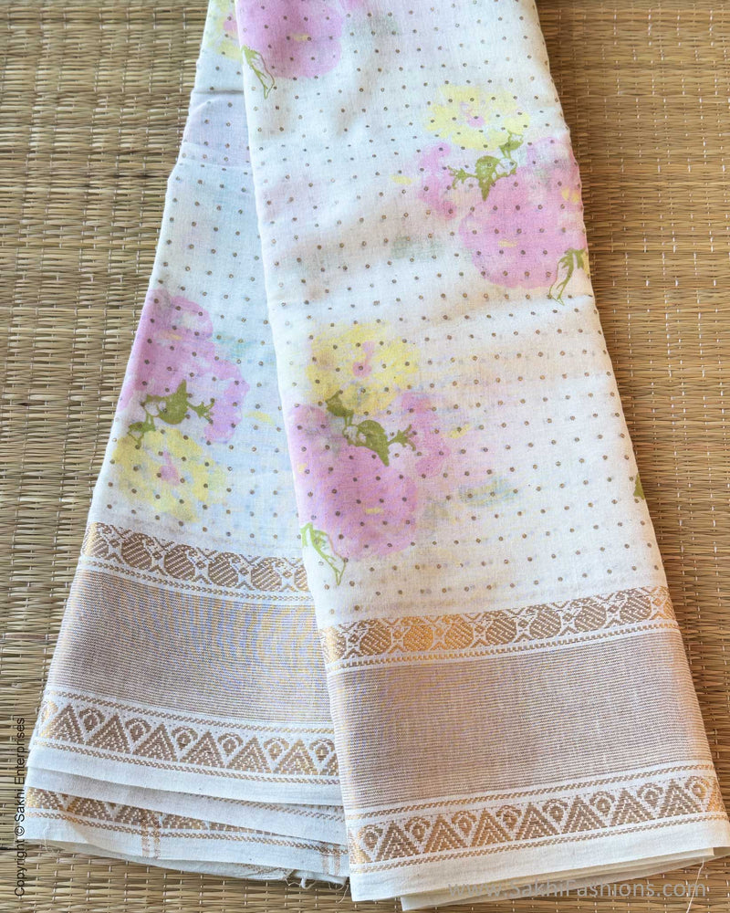 DP-Y05691 Flora Cotton Sari