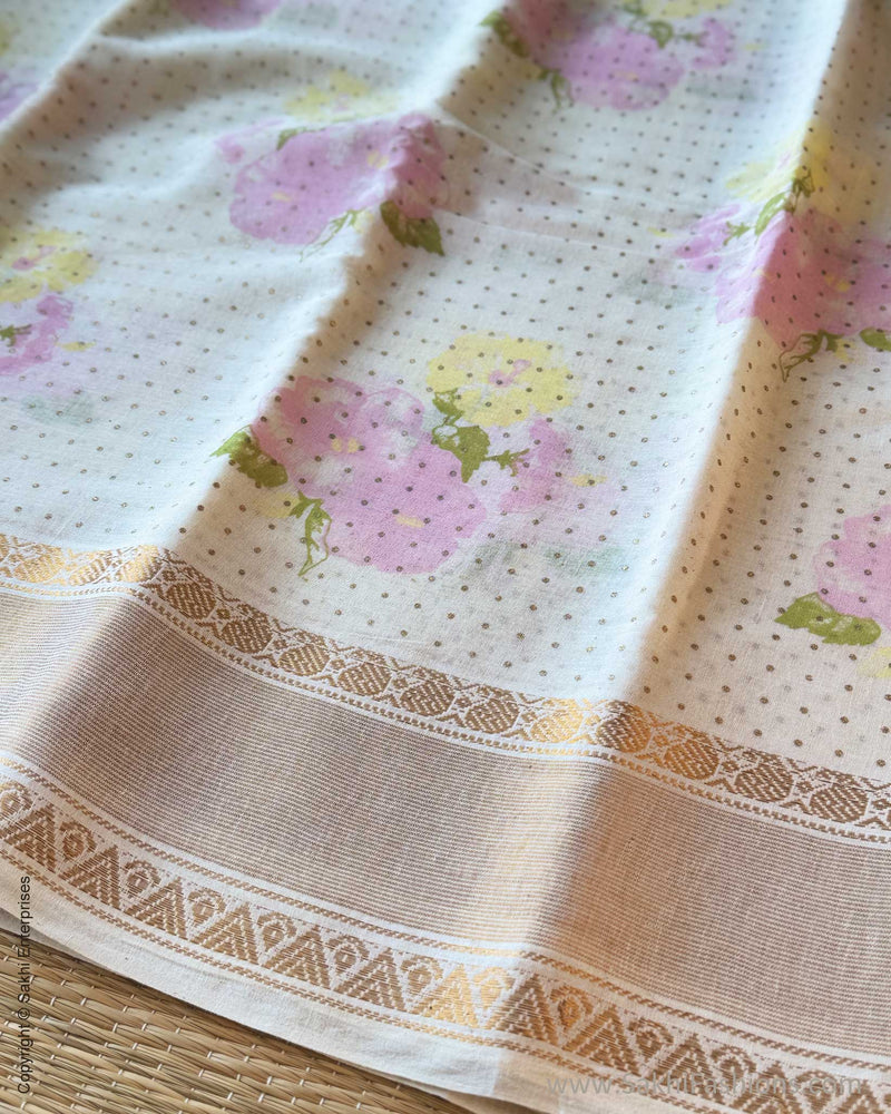 DP-Y05691 Flora Cotton Sari