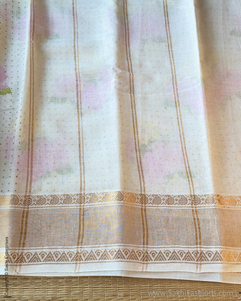 DP-Y05691 Flora Cotton Sari