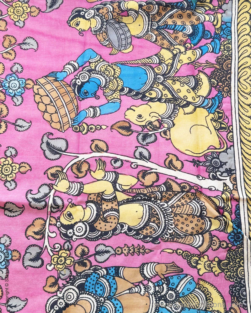 DP-Y05712 Kalamkari Chenia Silk