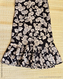 PT-Y05745 Black Kalamkari Petticoat