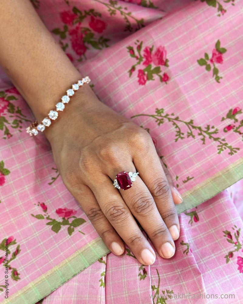 EE-Y04174 Pink floral Kanchi Sari