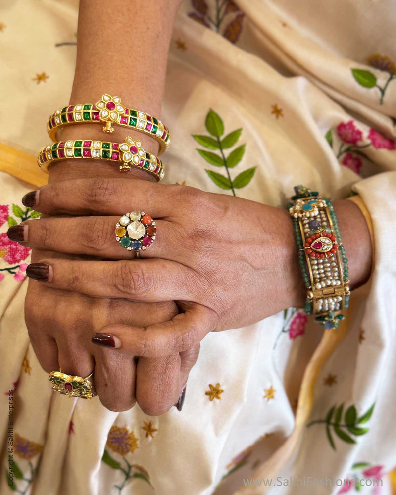 EE-Y04519 Floral Yellow Kanchi