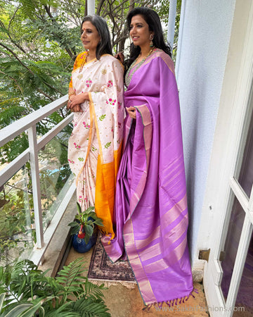 EE-Y04630 Purple Kanjeevaram Sari