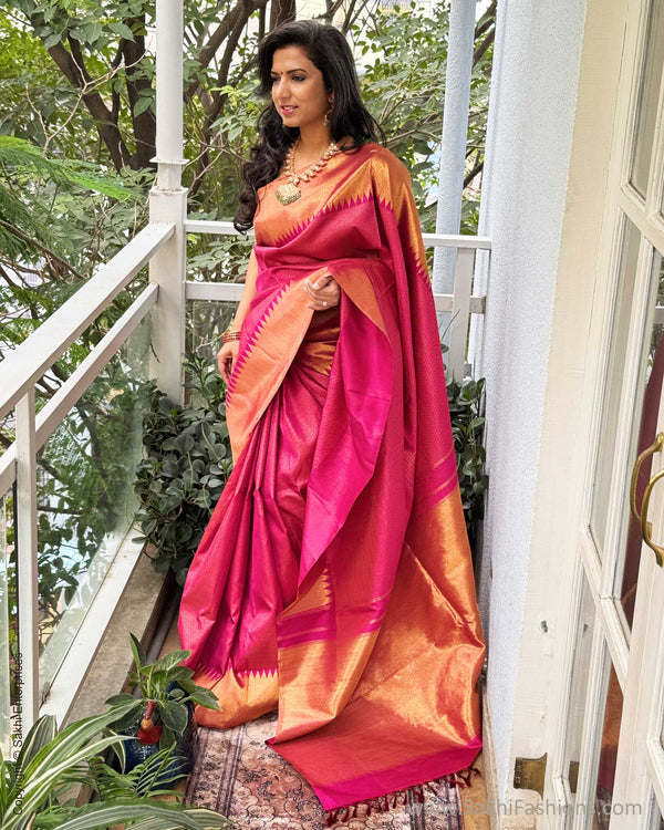 EE-Y04202 Magenta Pink Kanjeevaram