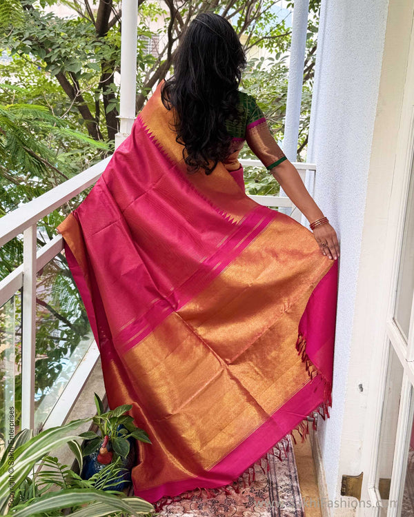 EE-Y04202 Magenta Pink Kanjeevaram