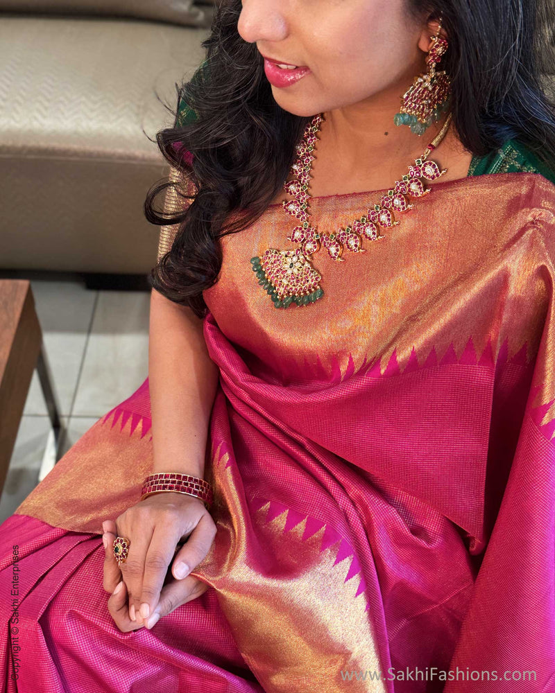 EE-Y04202 Magenta Pink Kanjeevaram