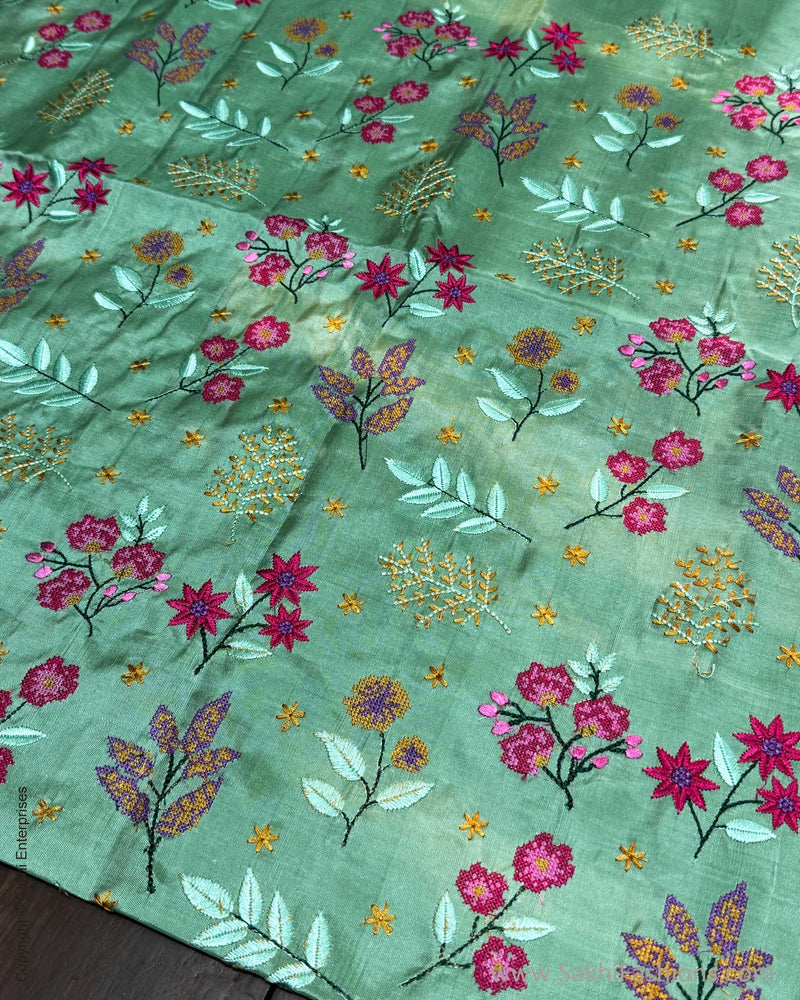 DP-Y05137 Floral Mint Kanchi