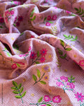 BL-Y04520 Tussar Embroidery Blouse