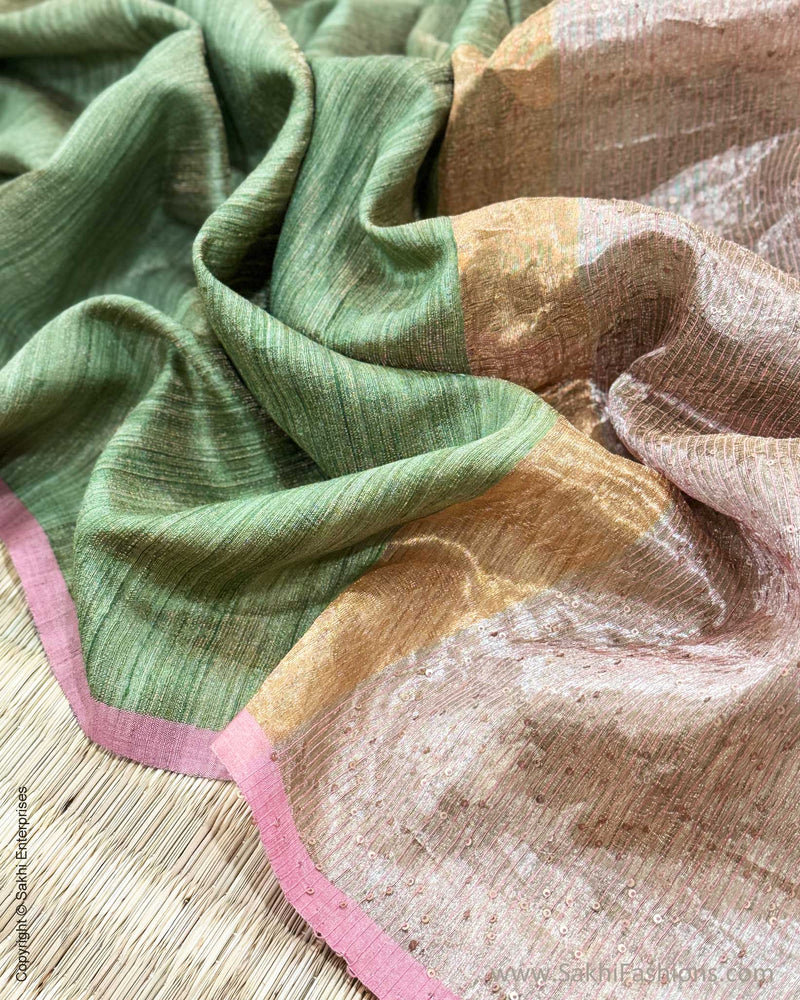 EE-Y05629 Green Seq Sari