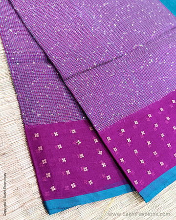 EE-Y05679 Purple Seq Dupatta