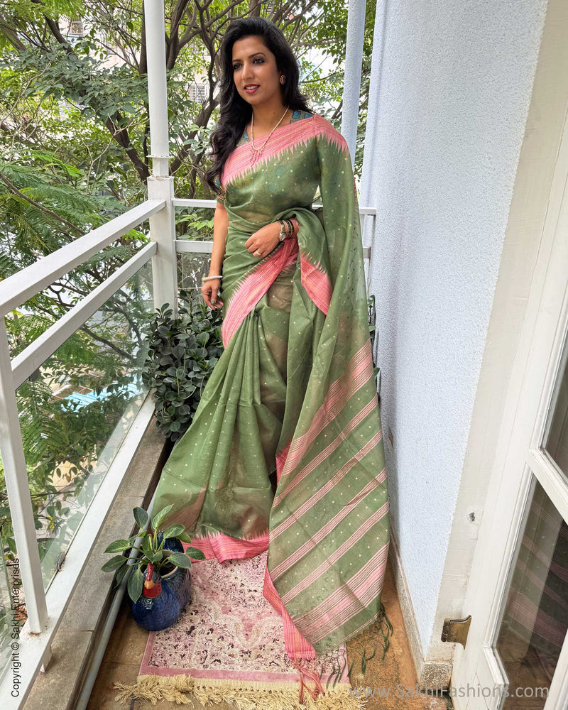 EE-Y05629 Green Seq Sari
