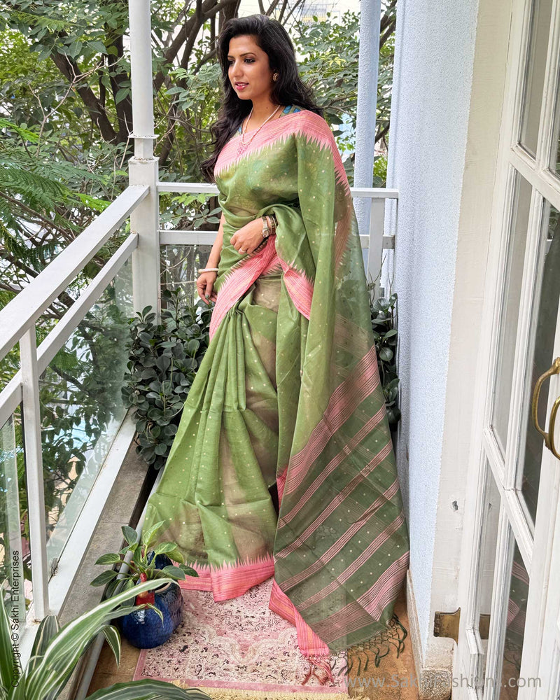 DP-Y05628 White Kora silk Saree