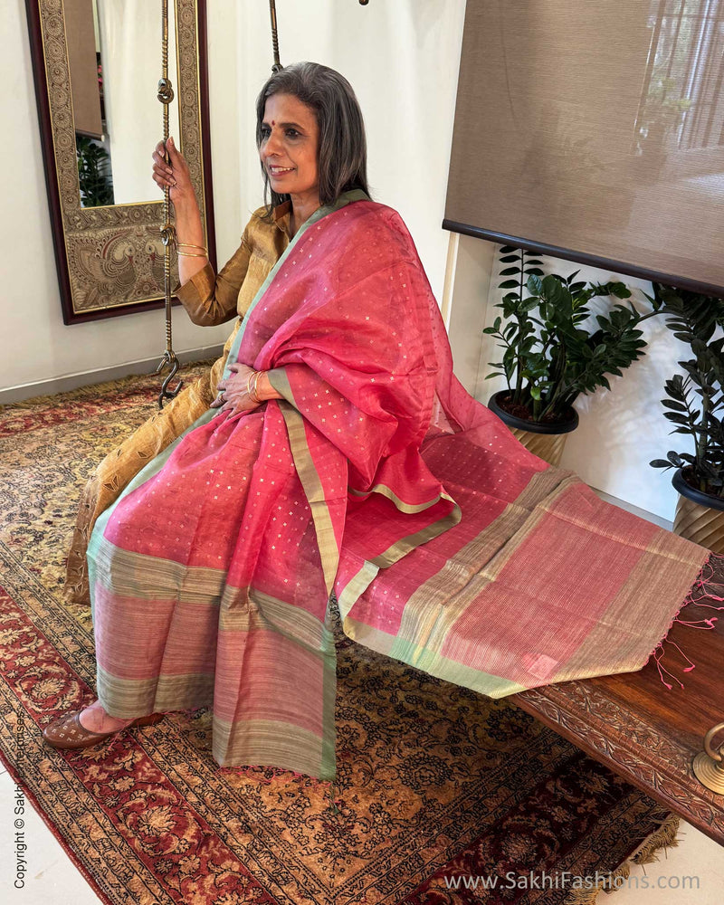 EE-Y05680 Pink Seq Dupatta