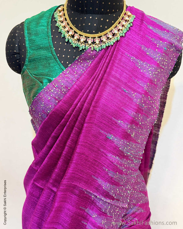 DP-Y05609 Purple Seq Sari