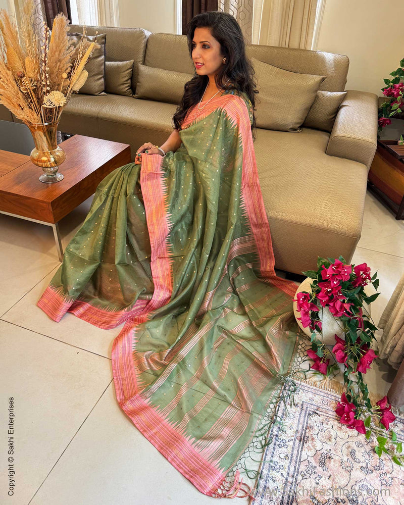 EE-Y05629 Green Seq Sari