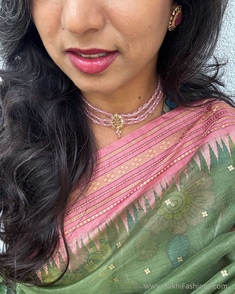 EE-Y05629 Green Seq Sari