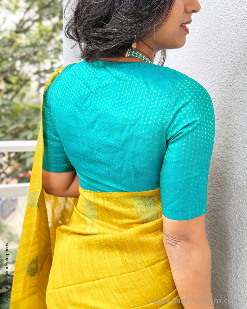 EE-Y05575 Yellow Mango Sari