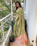 EE-Y05595 Green Seq Sari