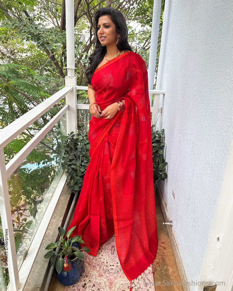 EE-Y05604 Red Seq Sari
