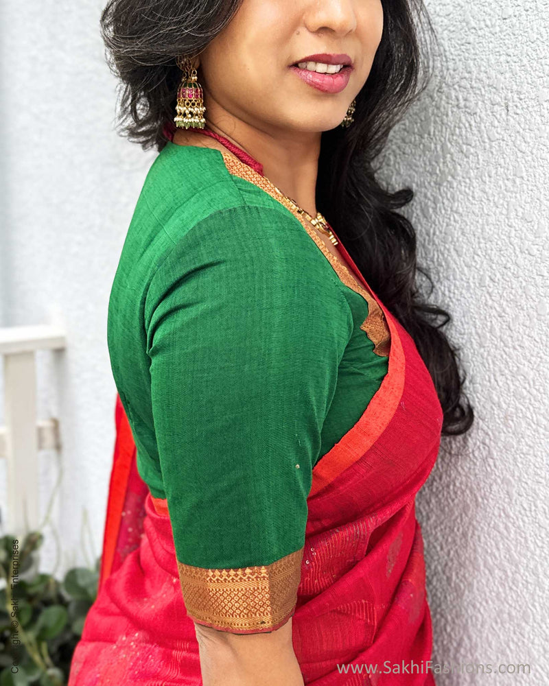 EE-Y05604 Red Seq Sari