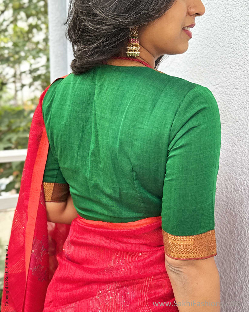 EE-Y05604 Red Seq Sari