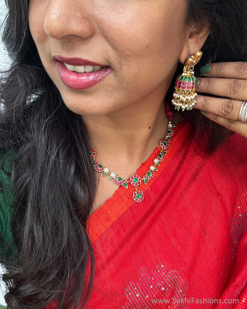 EE-Y05604 Red Seq Sari