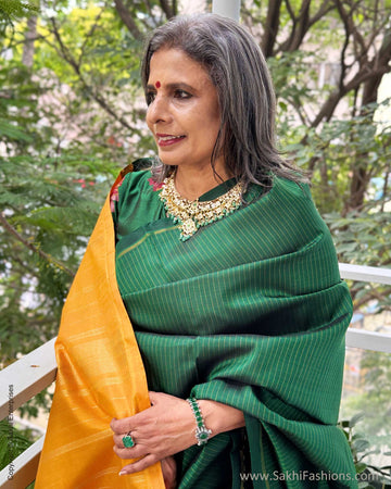 EE-X13885 Green Kanchi saree