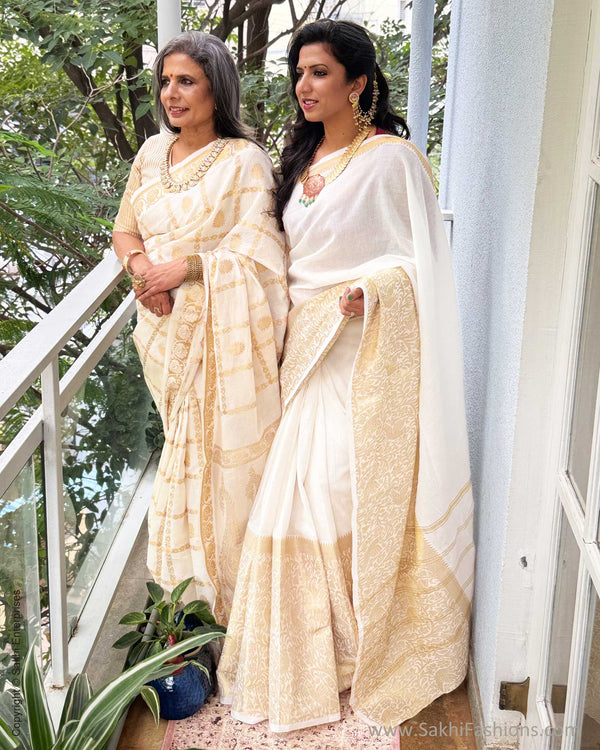 EE-X06368 Cream Madurai Cotton