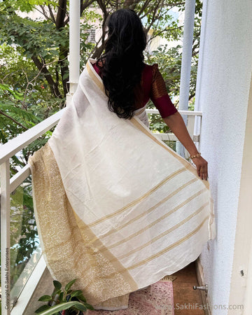 EE-X06368 Cream Madurai Cotton