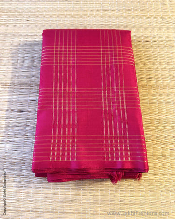 EE-Y06309 Redish Pink Kanchi sari